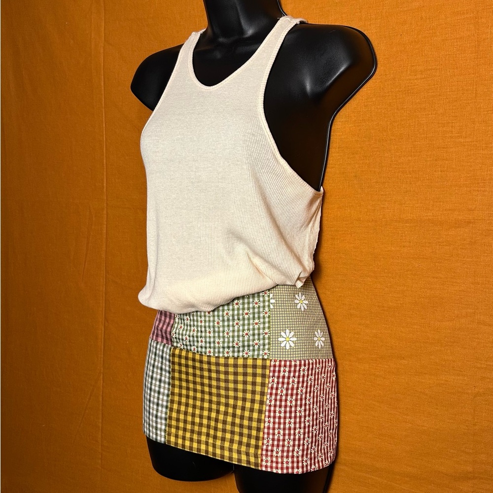 The Ragged Priest Multicolored Patchwork Skirt NWT - image 3